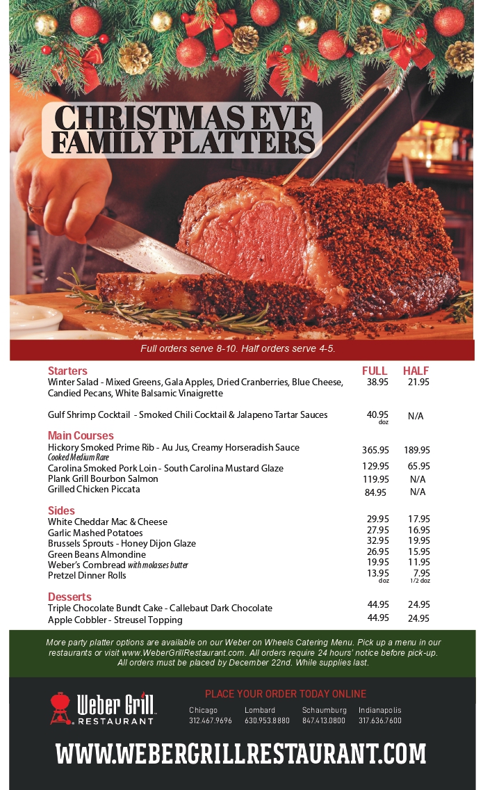 Christmas Eve Catering